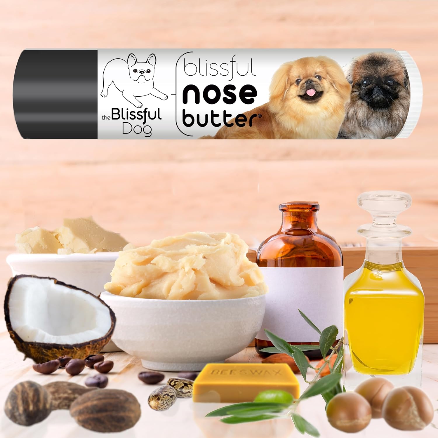The Blissful Dog Pekingese Unscented Nose Butter - Dog Nose Butter, 0.15 Ounce - Pet Explorer