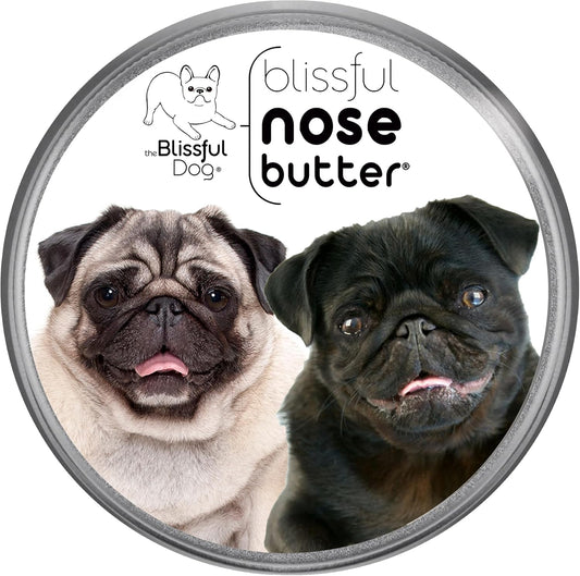 The Blissful Dog Pug Duo Unscented Nose Butter - Dog Nose Butter, 4 Ounce - Pet Explorer