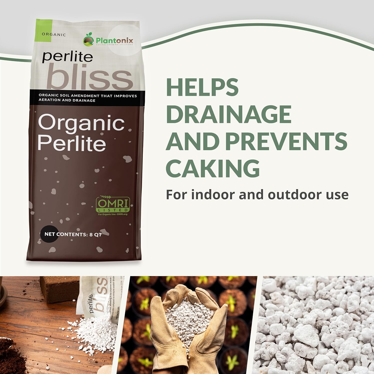 Perlite Bliss (24 Qts) - Organic Perlite for Plants - Coarse Perlite Bulk Soil Amendment - Chunky Perlite for Plants, Potting Soil, Garden Soil, & Coco Coir - Horticultural Perlite for Gardening - Pet Explorer