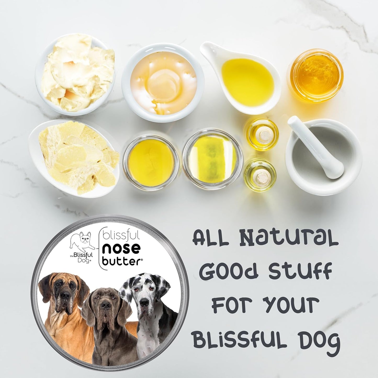 The Blissful Dog Great Dane Unscented Nose Butter - Dog Nose Butter, 16 Ounce - Pet Explorer