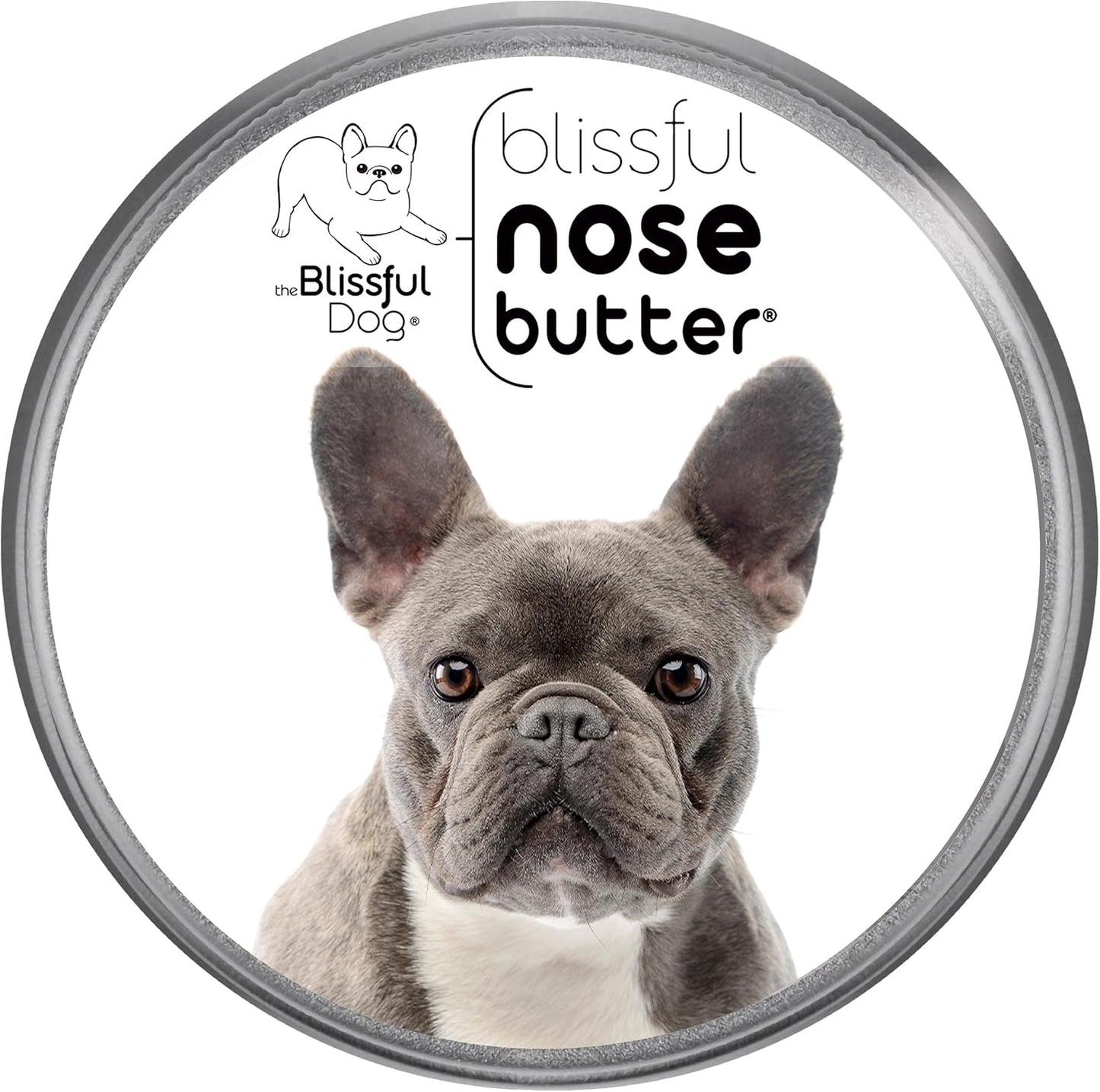 The Blissful Dog Blue French Bulldog Unscented Nose Butter, 16oz - Pet Explorer