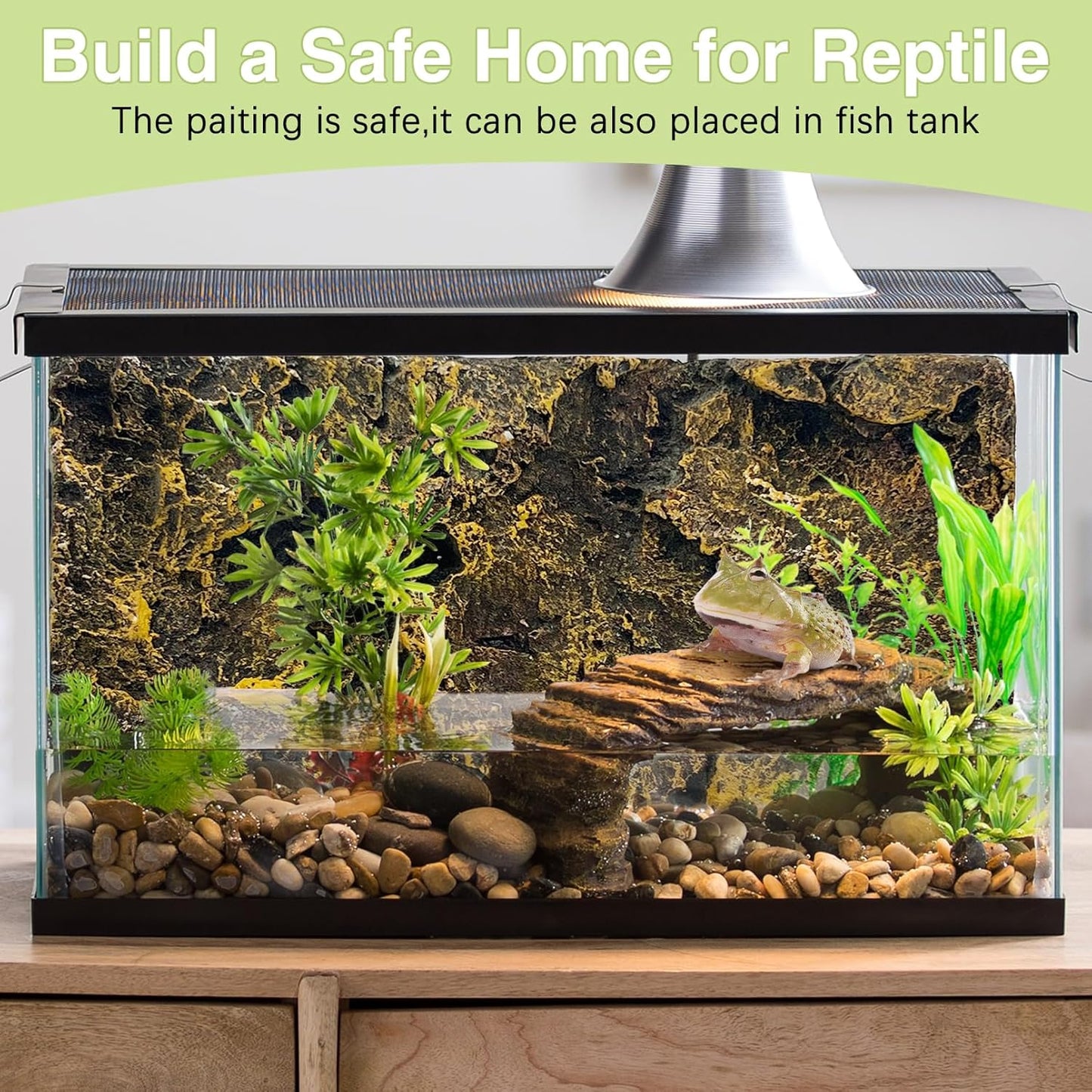 Hamiledyi Rock Terrarium Background Reptile Tank Backgrounds Snake Habitat Decoration Leopard Gecko 3D Wall Backdrop Aquarium DéCor Backgrounds for Lizards Bearded Dragons Tortoises Tree Frogs - Pet Explorer