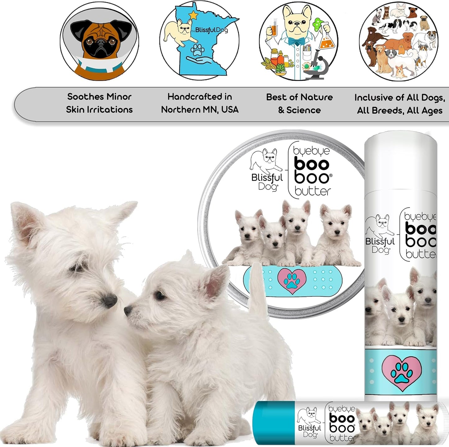 The Blissful Dog West Highland Terrier Boo Butter, 4 oz - Pet Explorer
