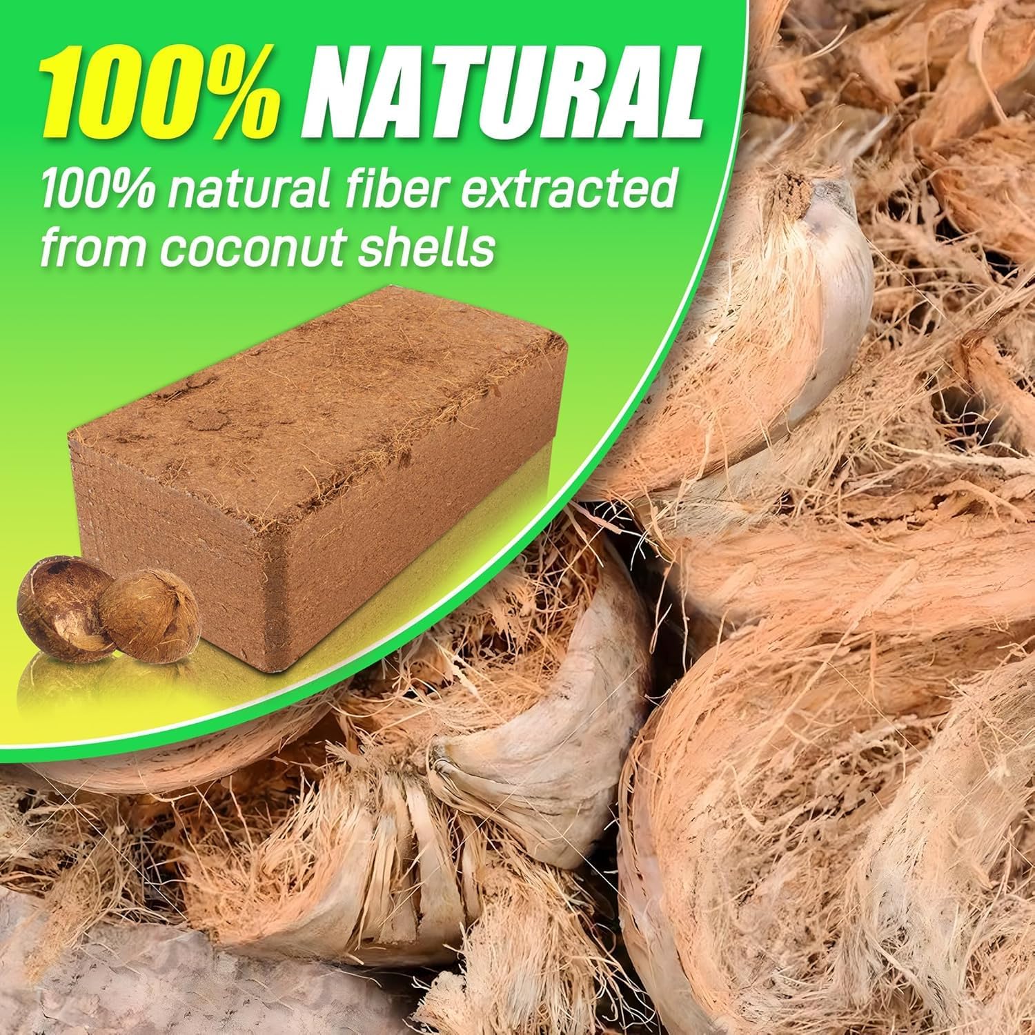 Coco Coir Brick for Plants-12 Pack Premium Coconut Bricks, 100% Organic Peat Moss, Fiber Coconut Husk for Planting, Gardening, Potting Soil Substrate - Pet Explorer