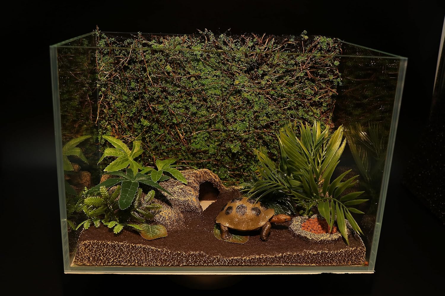AQUA KT Terrarium Moss Background Backdrop Wall Artificial Reptile Amphibian Cage Decoration for Lizard Bearded Dragon Snake Frog Chameleon Climbing, Pack of 2 - Pet Explorer