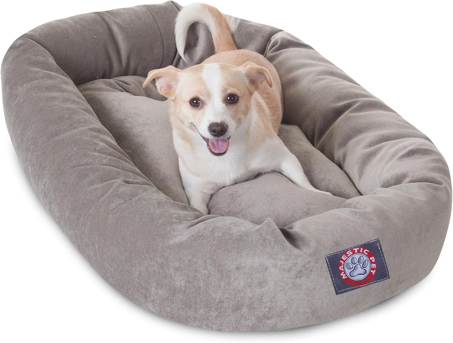 Majestic Pet Villa 32 Inch Shredded Memory Foam Dog Bed for Medium Sized Dogs 32x23x7 Inch–Orthopedic Dog Bed - Durable Pet Bed - Washable Medium Pet Bed with Head Support-Vintage - Pet Explorer