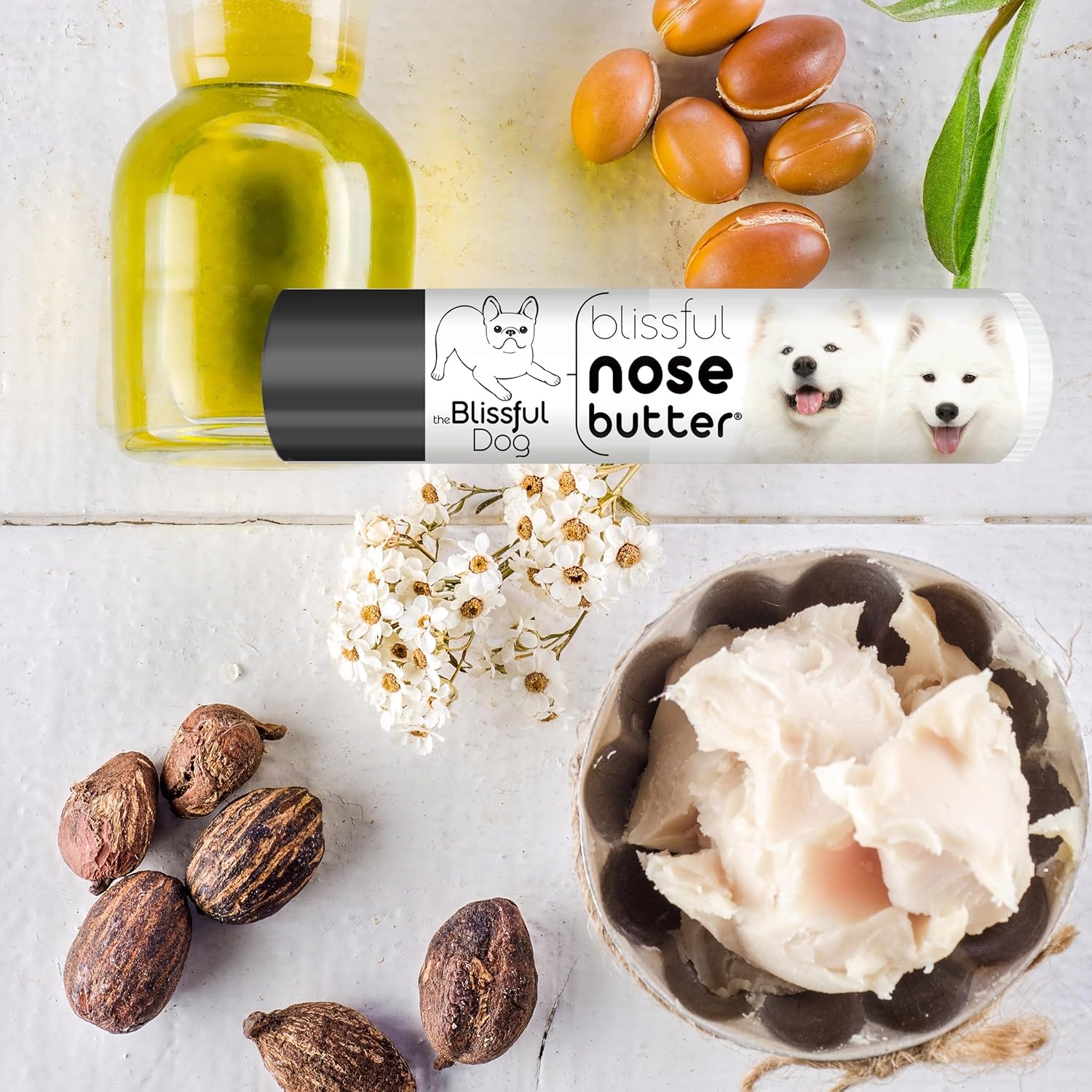 The Blissful Dog Samoyed Unscented Nose Butter - Dog Nose Butter, 0.15 Ounce - Pet Explorer
