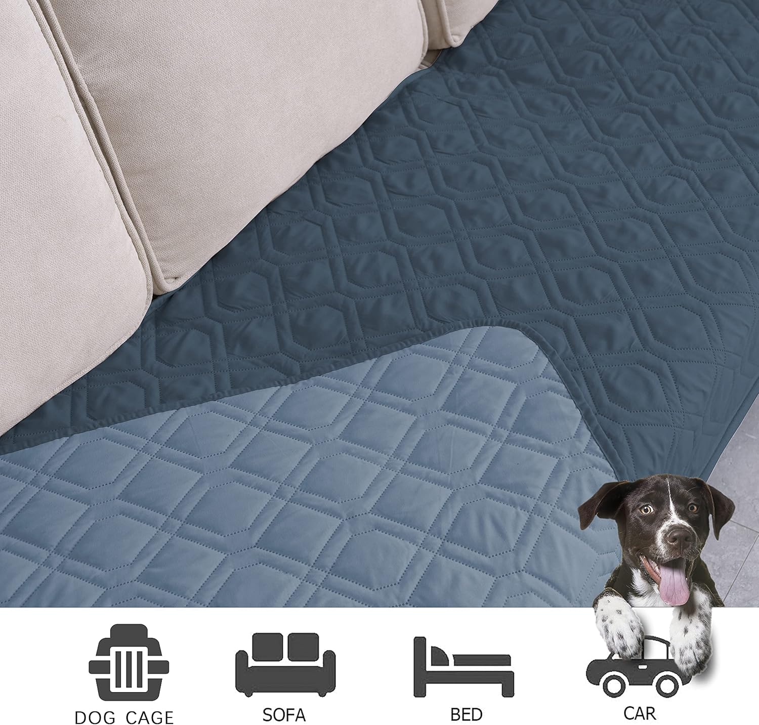 Ameritex Waterproof Dog Bed Cover Pet Blanket for Furniture Bed Couch Sofa Reversible - Pet Explorer