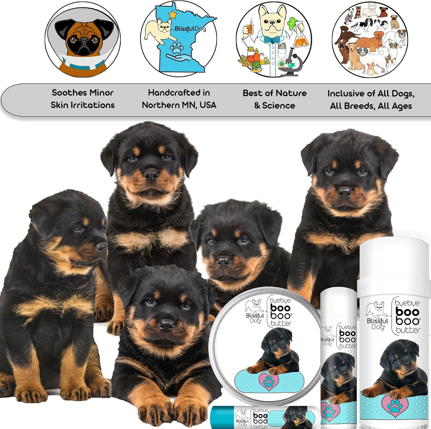 The Blissful Dog Rottweiler Boo Butter, 2 oz - Pet Explorer