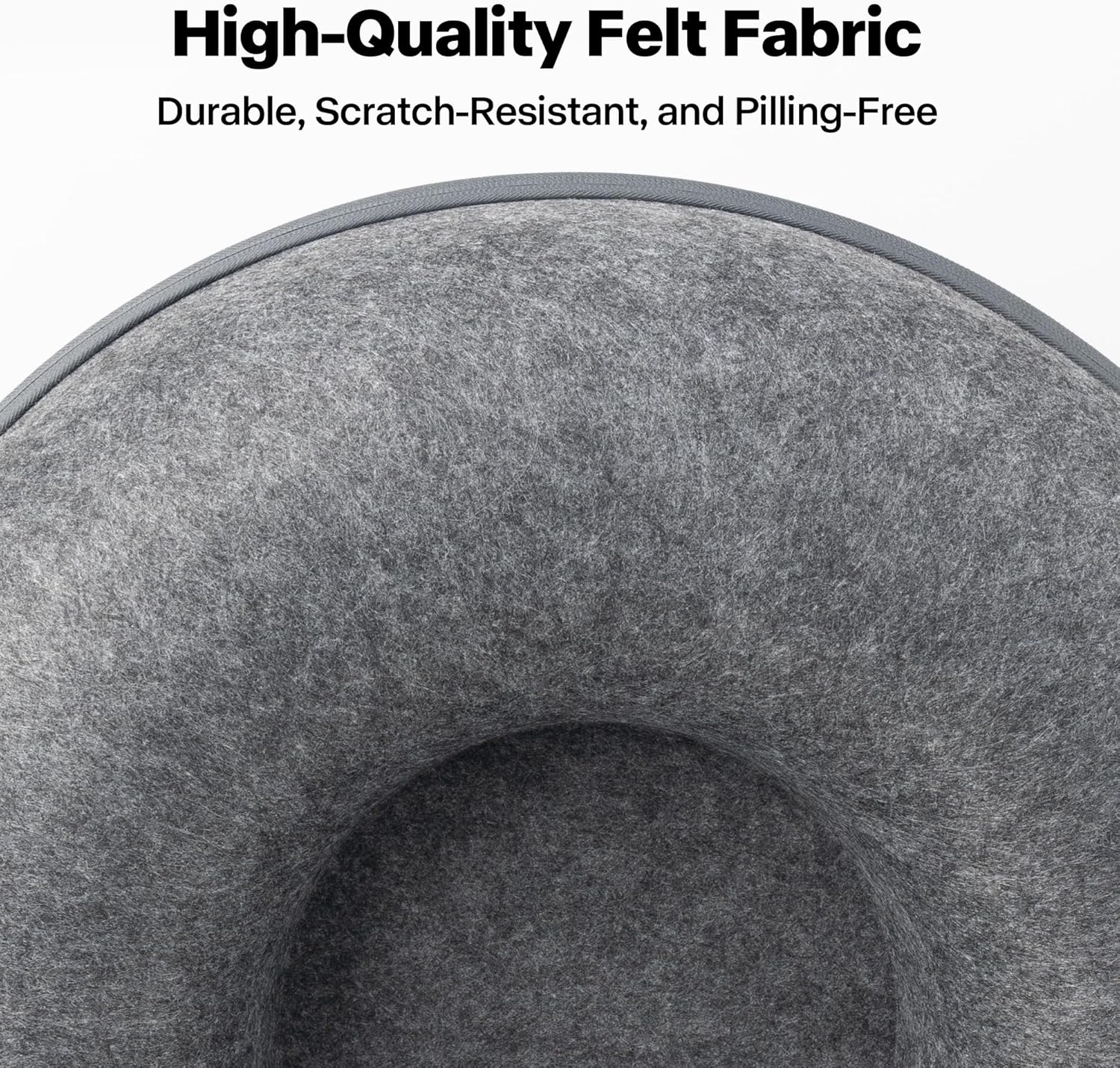 Pawise Peekaboo Cat Cave Donut Tunnel Bed, Cat Tunnel Bed,Bonus Separate Pom-Pom Bell Toy (Not Attached to Cave),Convertible Felt Cats Cave for Indoor Catty(Large) - Pet Explorer