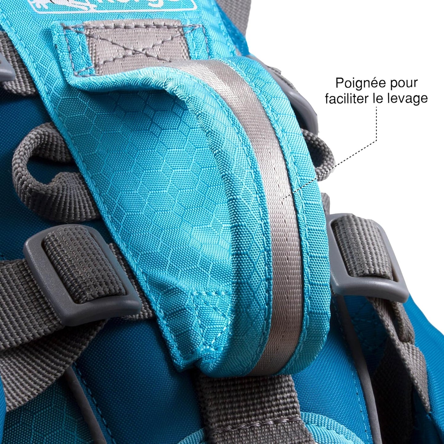 Kurgo Big Baxter Dog Backpack, Dog Saddlebag, Dog Pack, Adjustable Saddlebag for Hiking, Walking, Running, Camping, Black/Orange