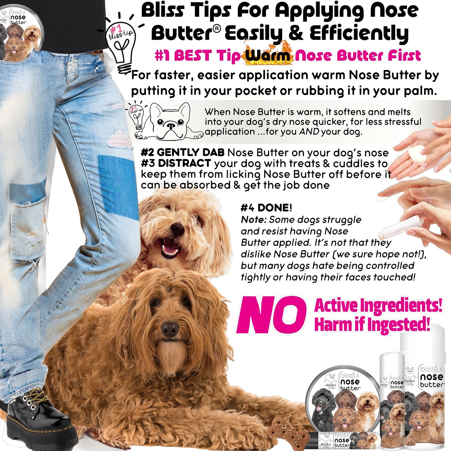 The Blissful Dog Labradoodle Unscented Nose Butter - Pet Explorer