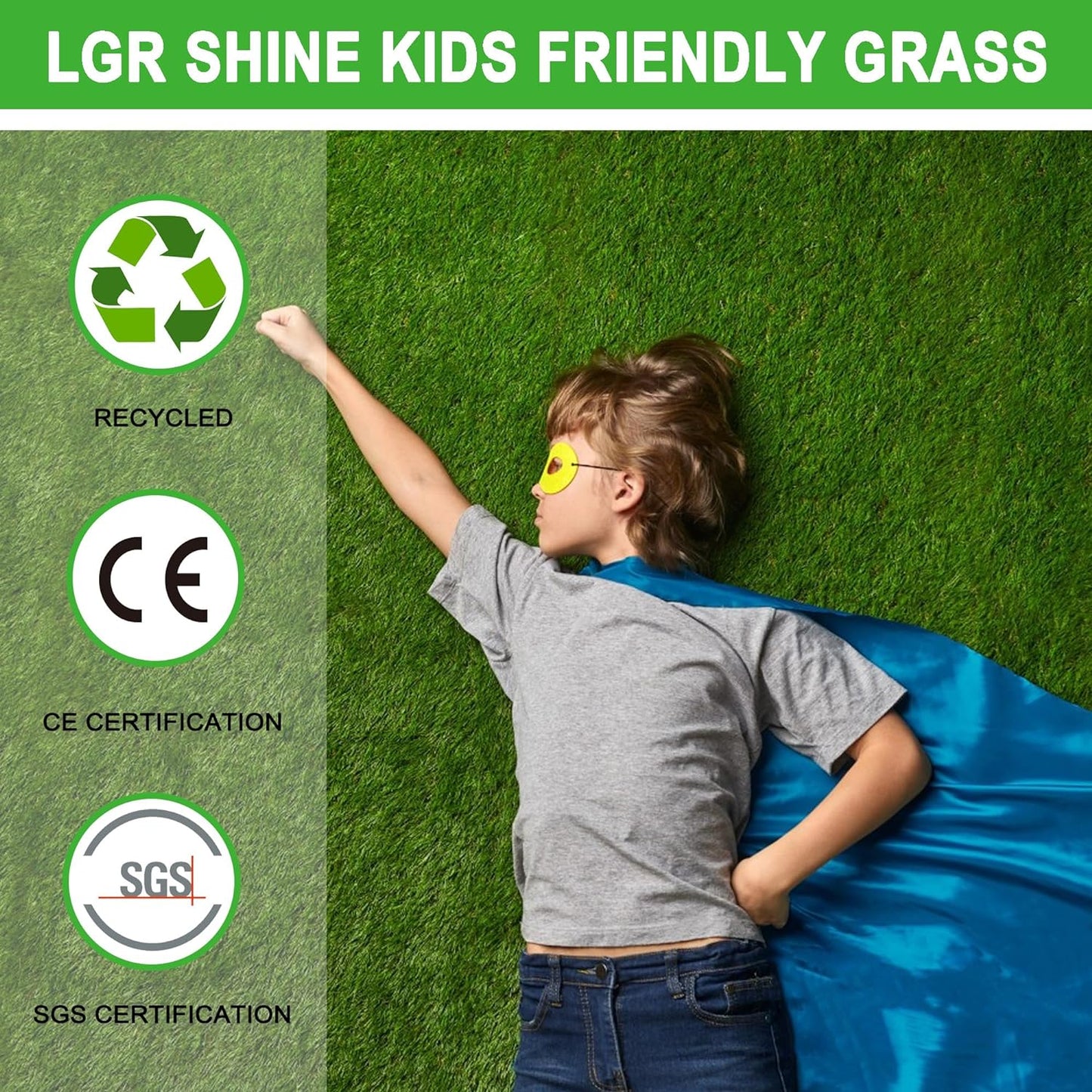 Artificial Grass Turf for Dogs 4 ft x 13 ft,1.38 inch Fake Grass Pad for Puppy Potty Training, Pet Rug for Indoor Outdoor Patio,Turf Mat for Dogs Potty