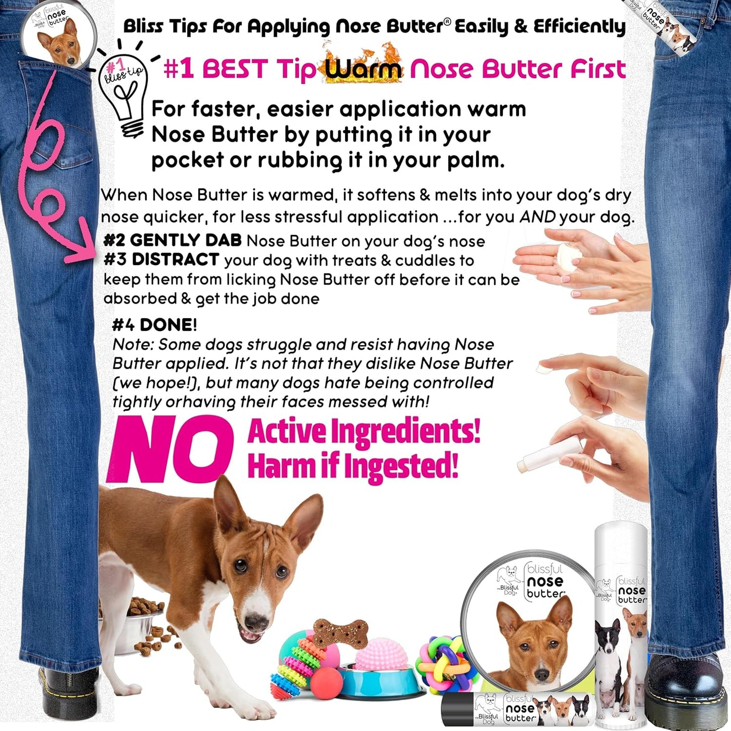 The Blissful Dog Basenji Unscented Nose Butter - Dog Nose Butter, 1 Ounce - Pet Explorer