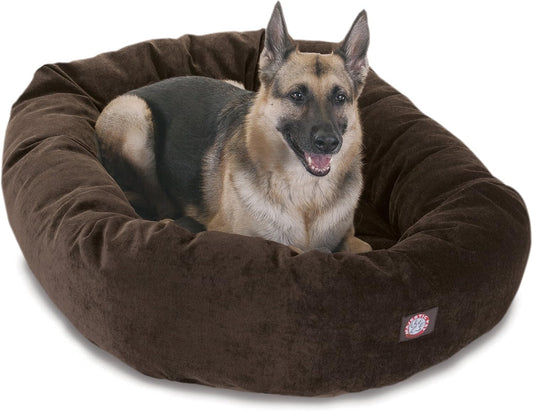 Majestic Pet Villa 52 Inch Shredded Memory Foam Dog Bed for X-Large Sized Dogs 52x35x11 Inch–Orthopedic Dog Bed with Removable Washable Cover-Washable X-Large Pet Bed with Head Support-Storm - Pet Explorer