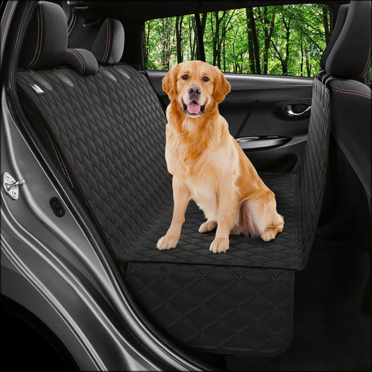 XL Dog Car Seat Cover for Back Seat, Waterproof Hammock for Car, SUV & Truck, Non-Slip Backseat Cover for Dogs, Heavy-Duty Dog Hammock Style Seat Protector Pets, Easy to Install & Clean - Pet Explorer
