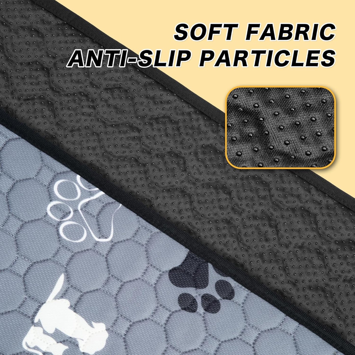 Washable Pee Pads for Dogs, 2 Pack Reusable Puppy Pads, Waterproof Pet Pee Pads for Dog Potty Training, Extra Large Dog Pee Pads for Crate, Playpen, and Whelping, Durable and Absorbent, Grey 36"x41" - Pet Explorer