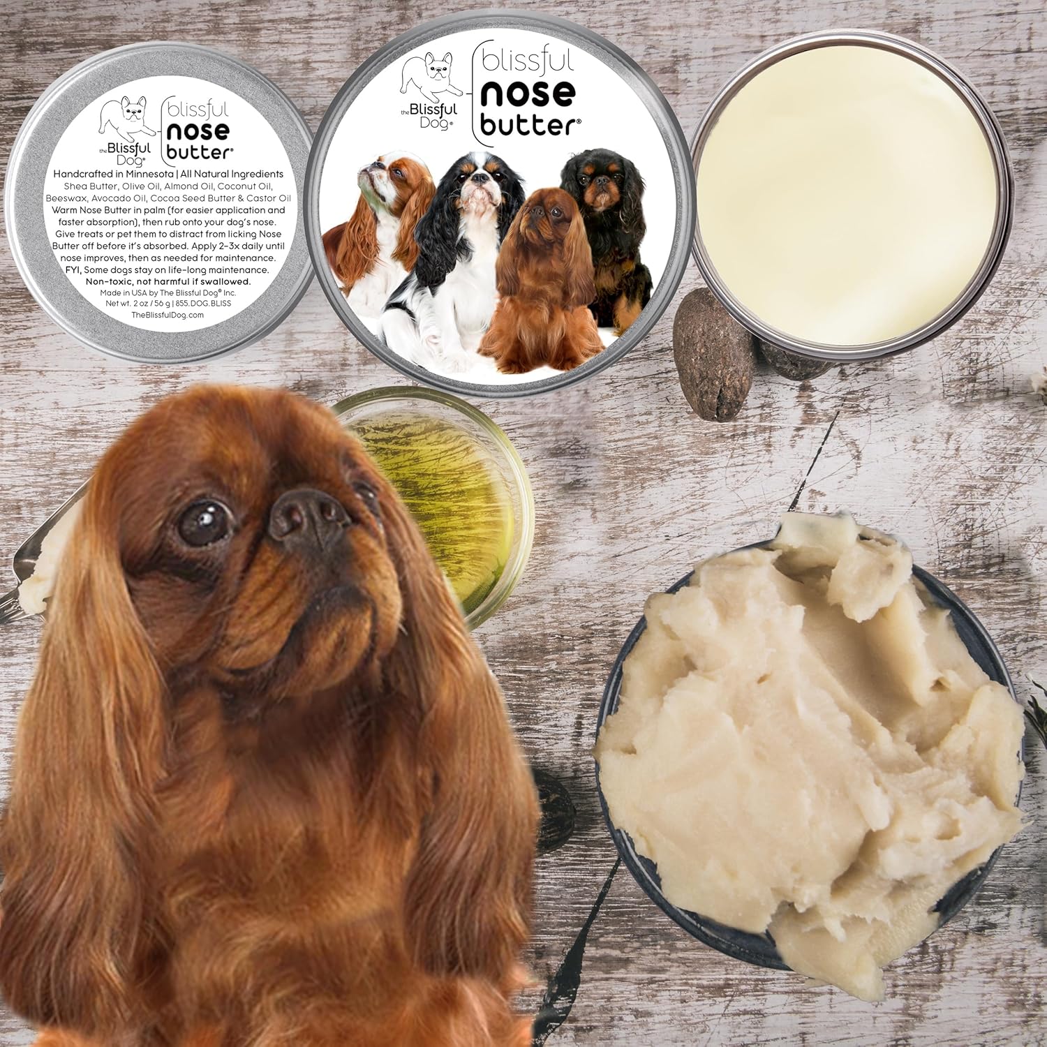The Blissful Dog English Toy Spaniel Unscented Nose Butter - Pet Explorer