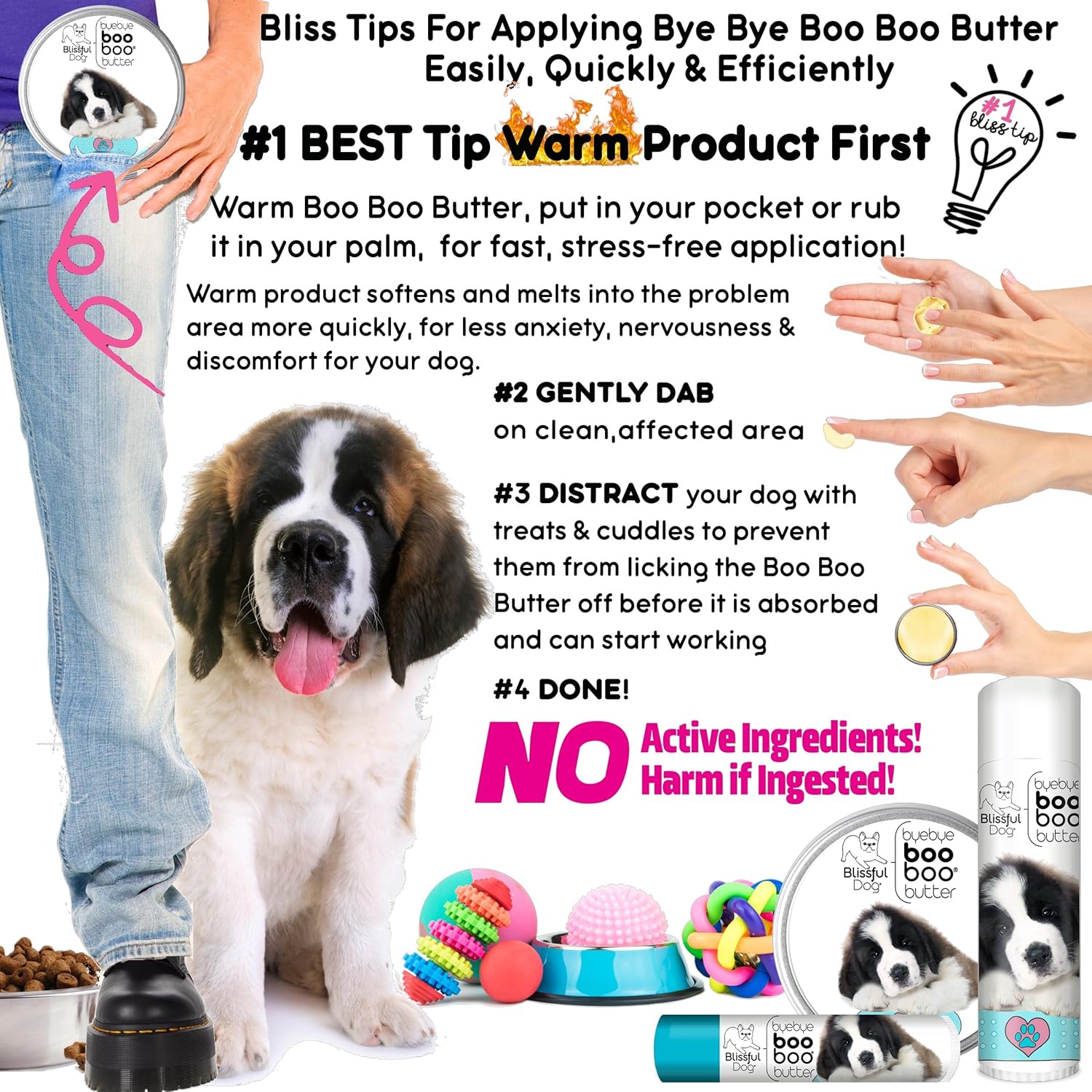 The Blissful Dog 8 oz TIN St. Bernard Booboo Butter - Pet Explorer