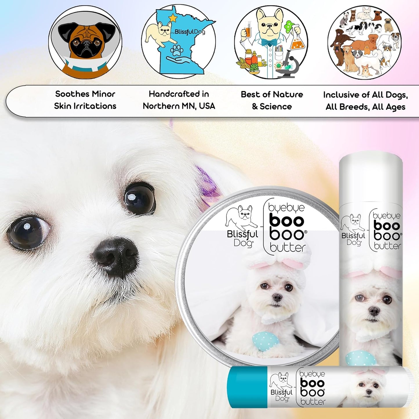 The Blissful Dog 2 oz TIN Maltese Booboo Butter - Pet Explorer