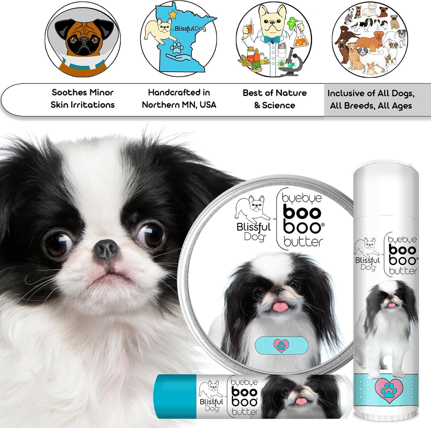 The Blissful Dog .15 oz Tube Japanese Chin Booboo Butter - Pet Explorer