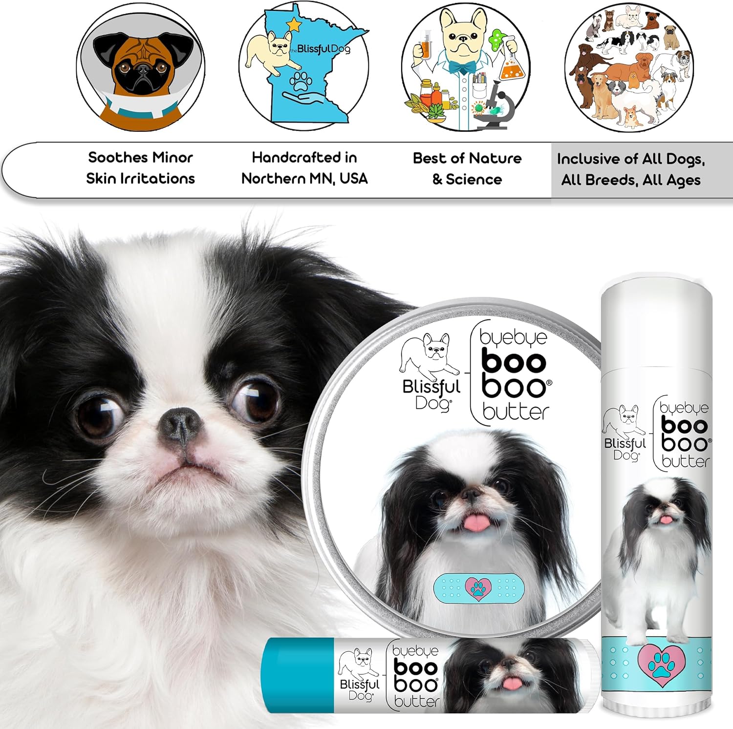 The Blissful Dog .15 oz Tube Japanese Chin Booboo Butter - Pet Explorer