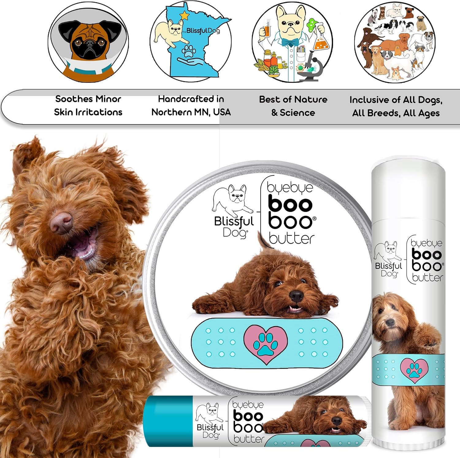 The Blissful Dog Labradoodle Boo Butter, 2 oz - Pet Explorer