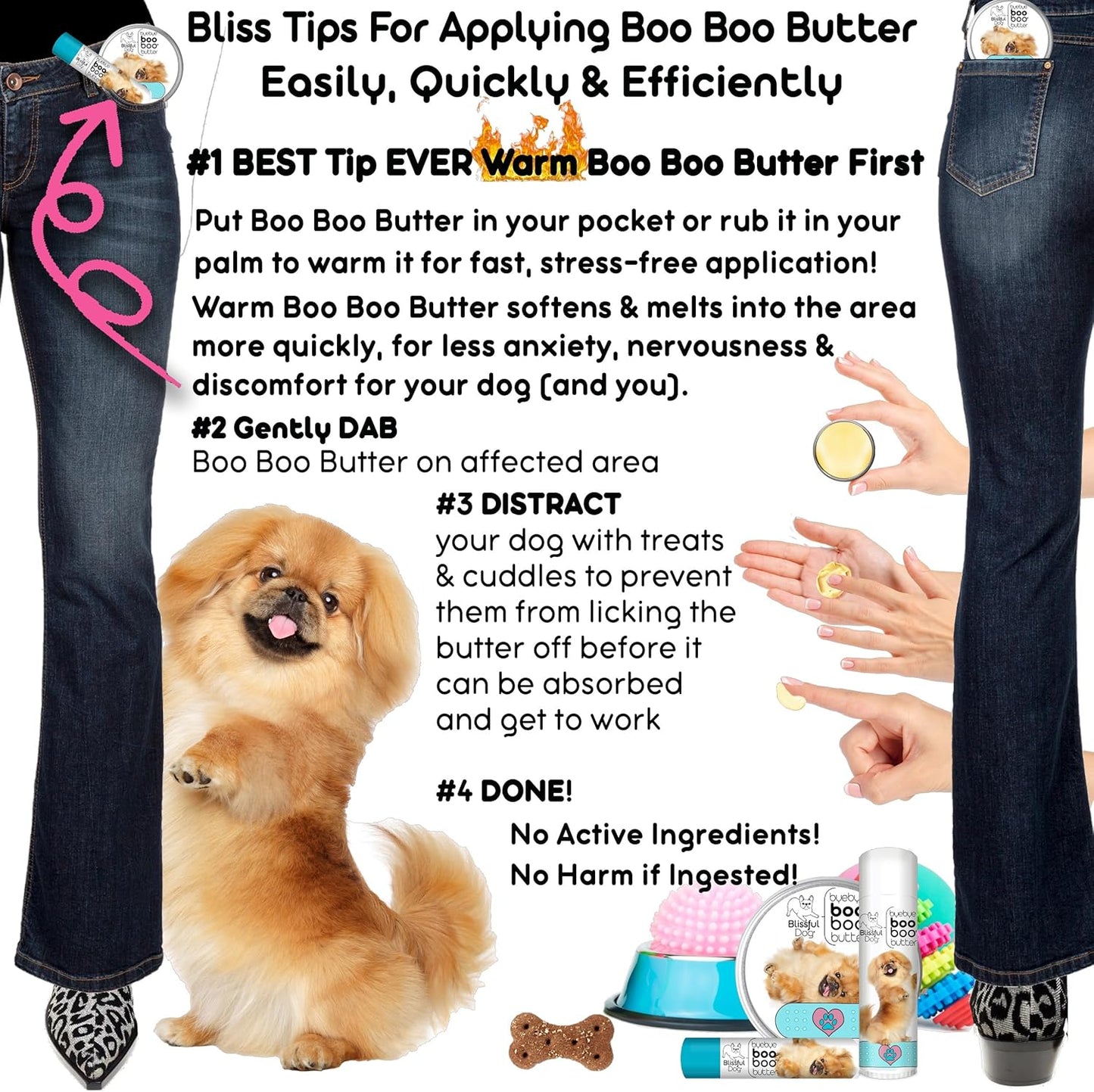 The Blissful Dog 1 oz TIN Pekingese Booboo Butter - Pet Explorer