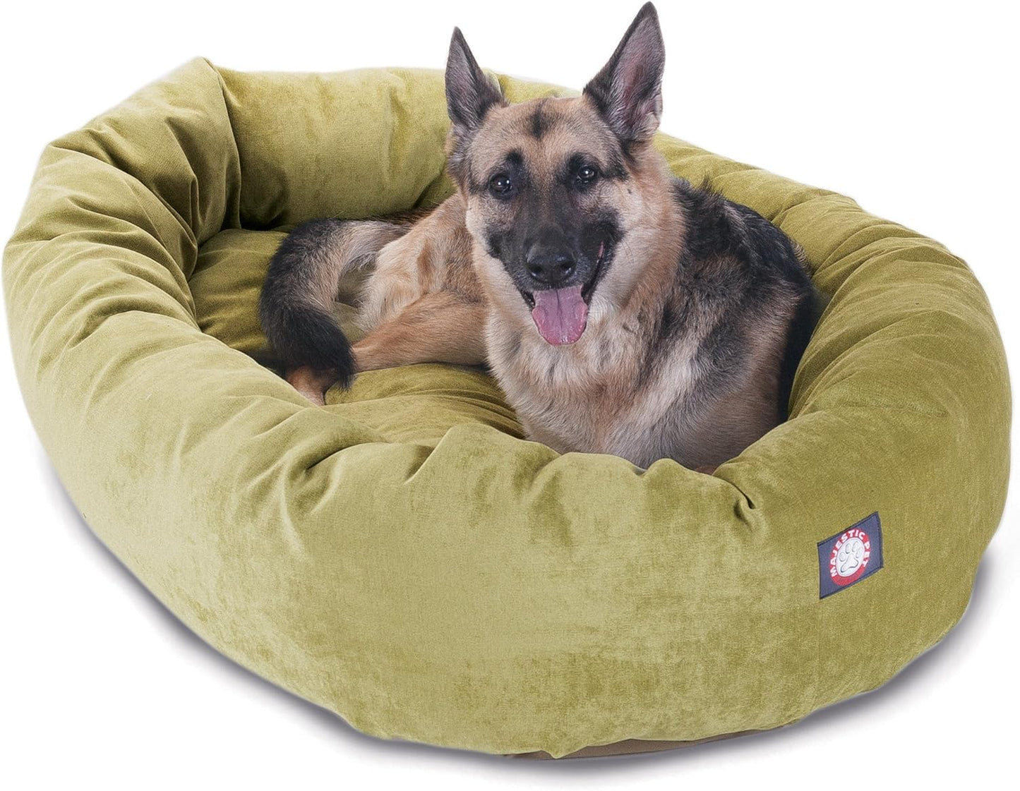 Majestic Pet Villa 52 Inch Shredded Memory Foam Dog Bed for X-Large Sized Dogs 52x35x11 Inch–Orthopedic Dog Bed with Removable Washable Cover-Washable X-Large Pet Bed with Head Support-Apple - Pet Explorer