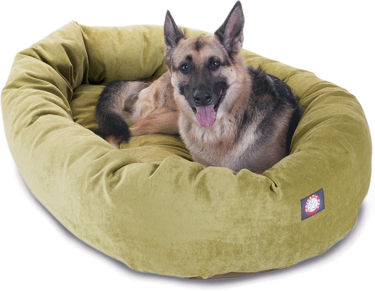 Majestic Pet Villa 52 Inch Shredded Memory Foam Dog Bed for X-Large Sized Dogs 52x35x11 Inch–Orthopedic Dog Bed with Removable Washable Cover-Washable X-Large Pet Bed with Head Support-Apple - Pet Explorer