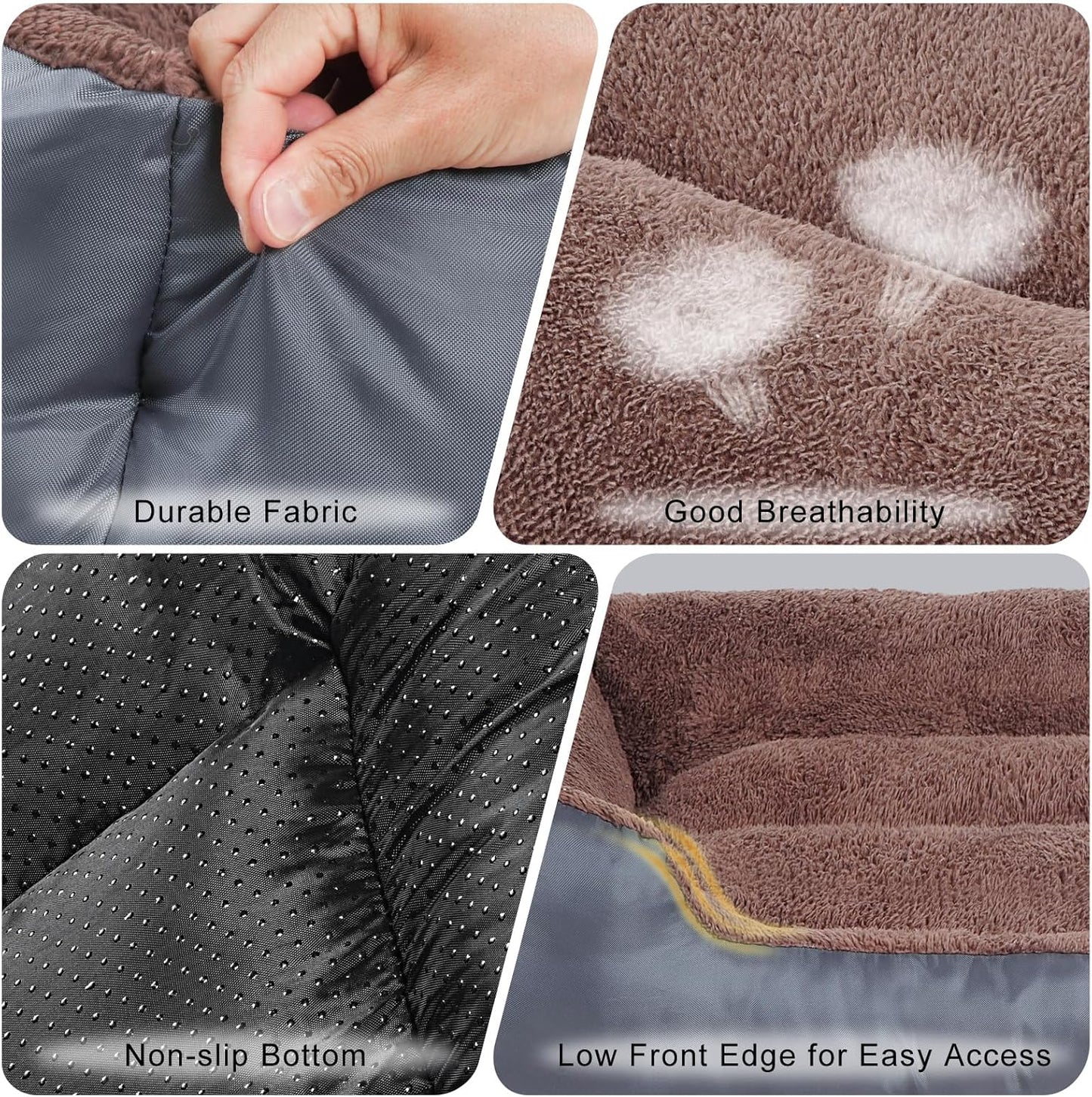 Dog Beds for Jumbo Dogs, Large Pet Beds Machine Washable, Soft Dog Sofa Bed with Non-Slip Bottom - Pet Explorer