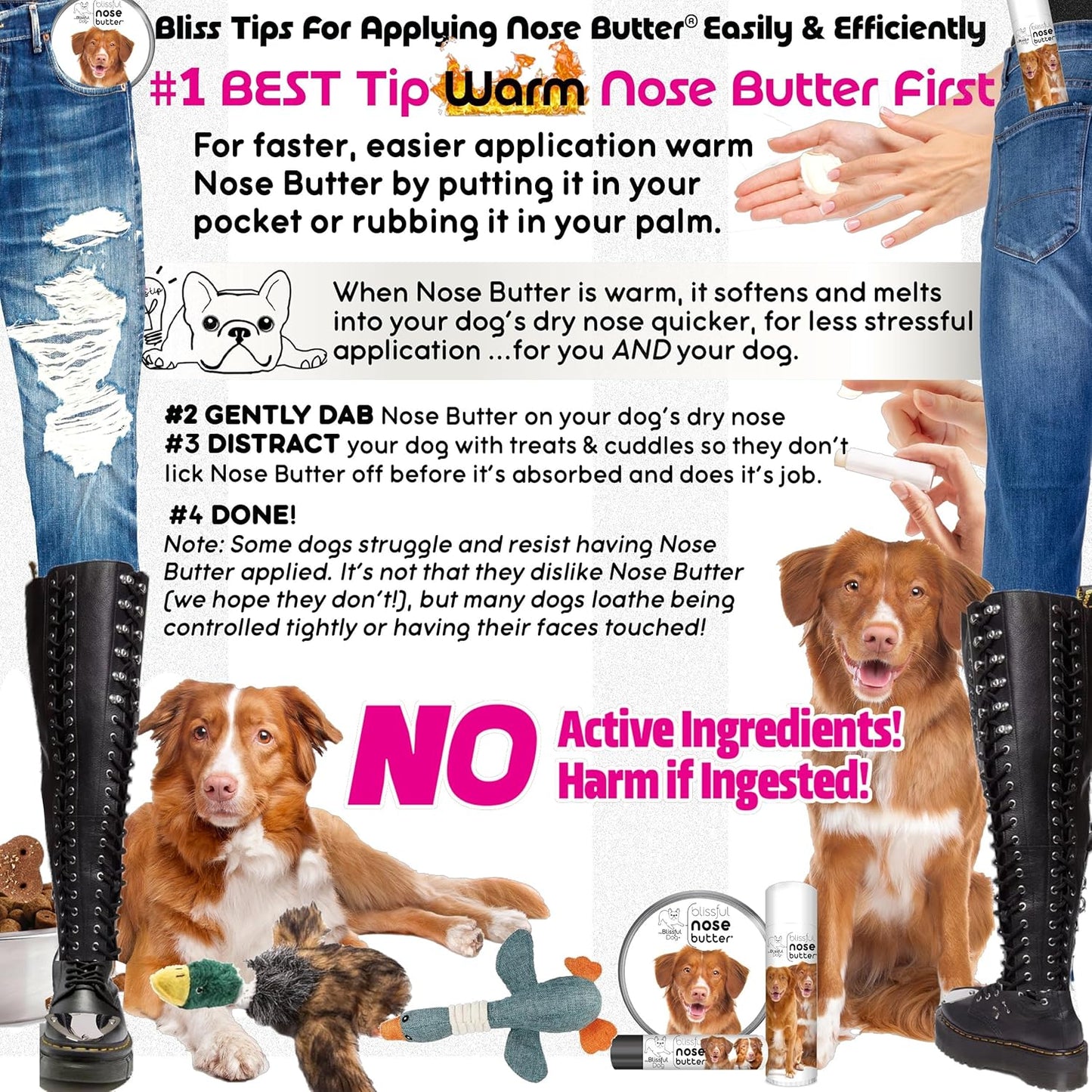 The Blissful Dog Nova Scotia Duck Tolling Retriever Unscented Nose Butter - Dog Nose Butter, 1 Ounce - Pet Explorer