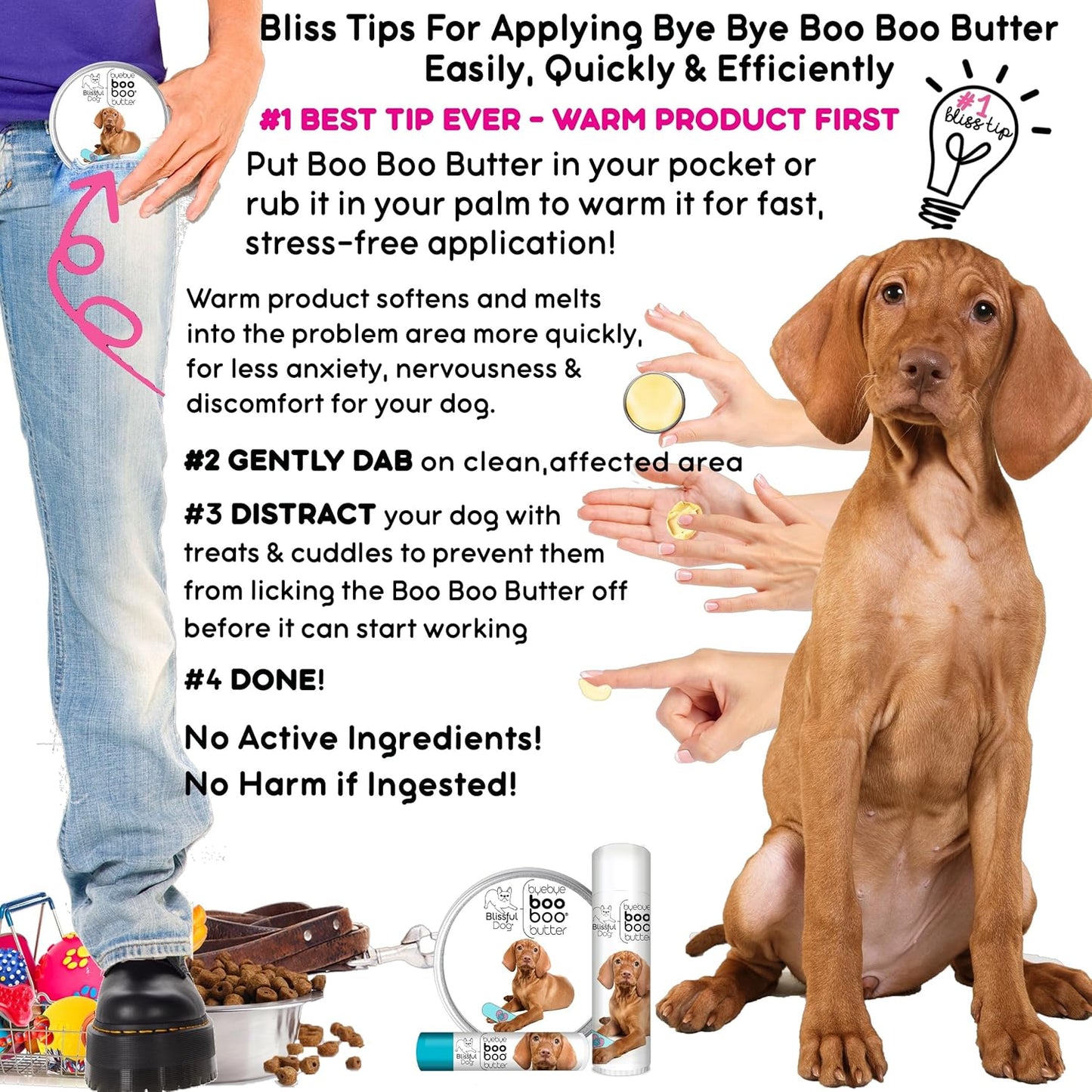 The Blissful Dog 8 oz TIN Vizsla Booboo Butter - Pet Explorer