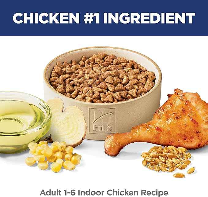 Hill's Science Diet Adult 1-6 Indoor Dry Cat Food, Chicken, 3.5 lb. Bag