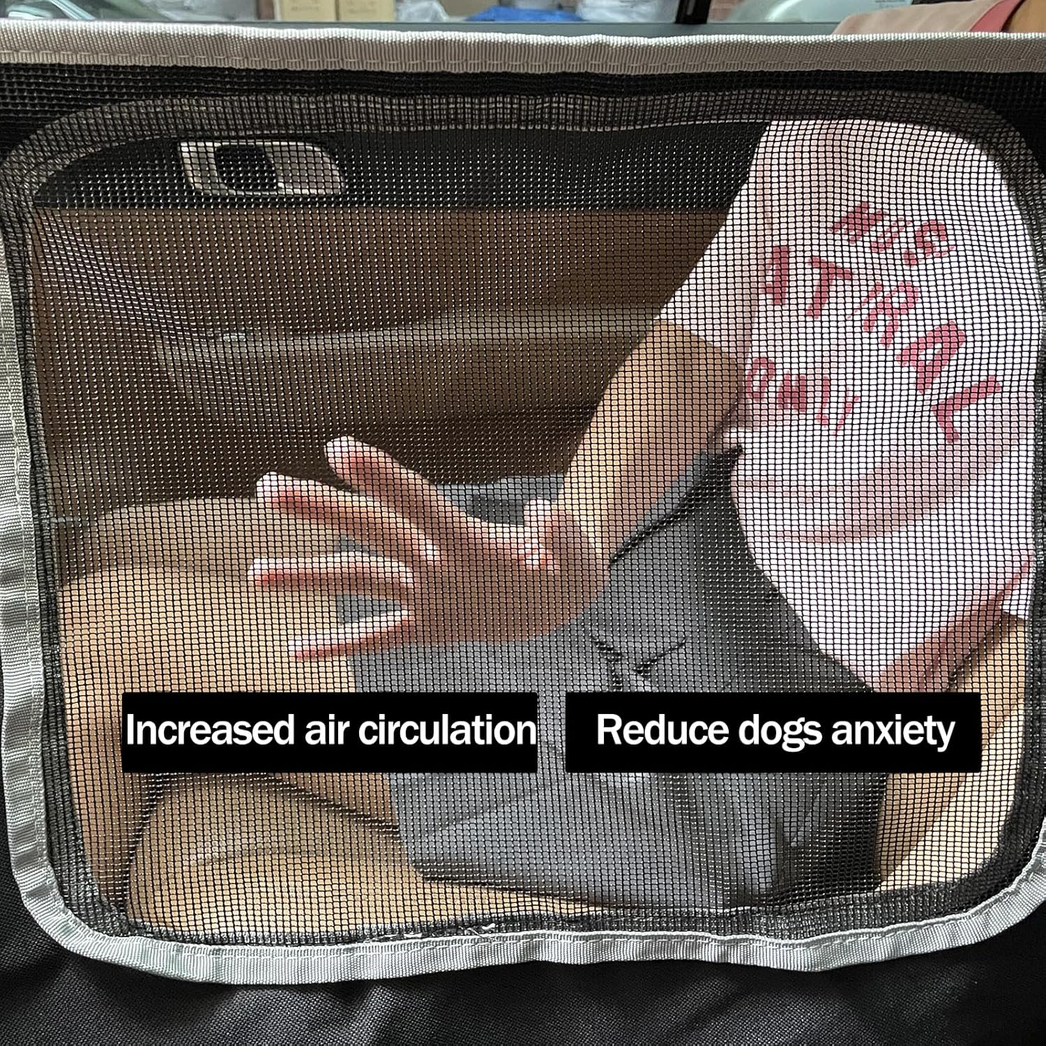 njnj Dog Car Seat Cover for Back Seat - Waterproof Dog Half Hammock for Cars with Mesh Window,Scratchproof Pet Backseat Protector,Perdurable,Non-Slip Booster Seat for Small,Medium and Large Dogs - Pet Explorer