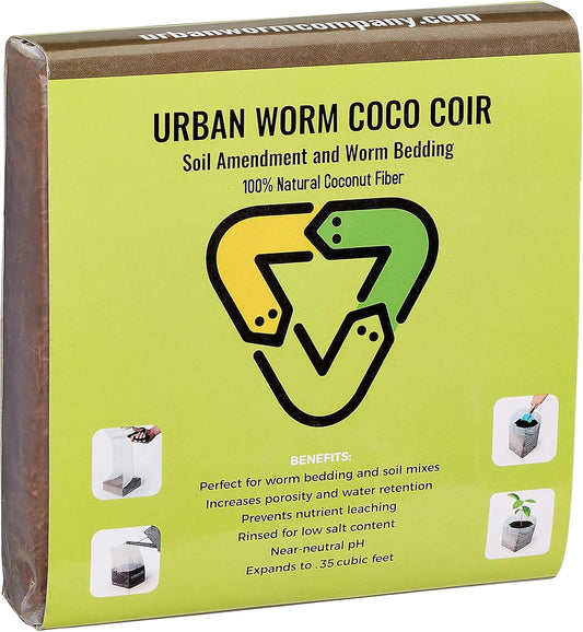 Urban Worm Coco Coir Soil Amendment and Bedding - Pet Explorer