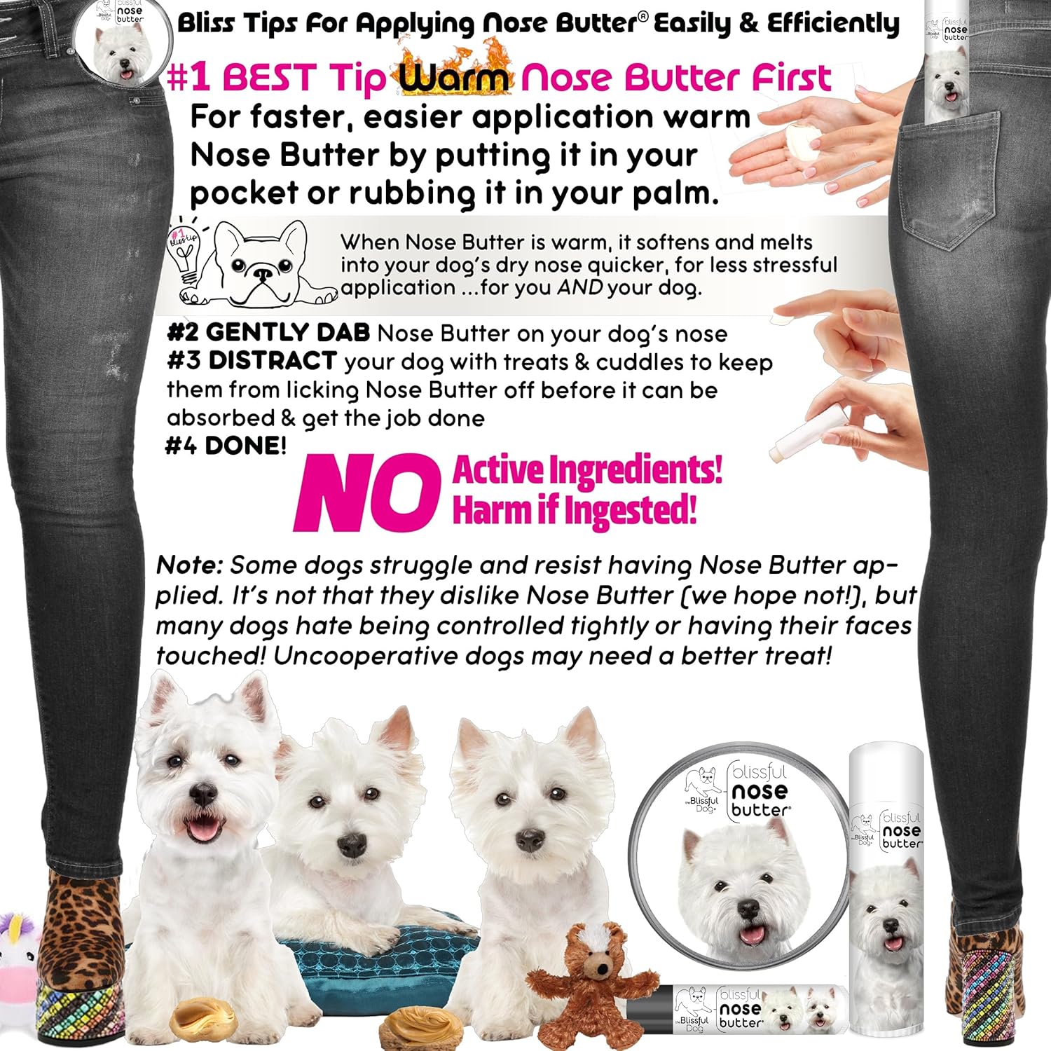 The Blissful Dog West Highland Terrier Unscented Nose Butter - Pet Explorer