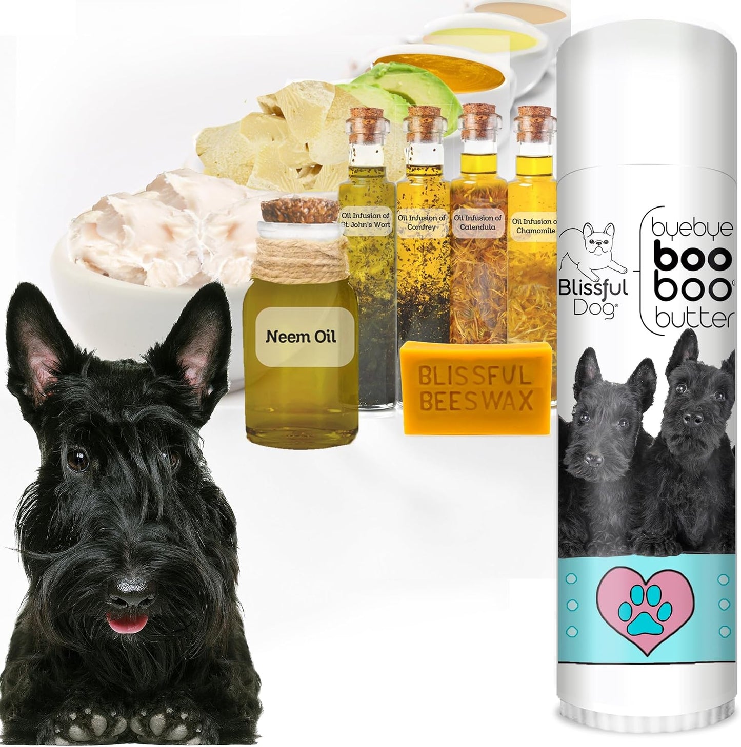 The Blissful Dog Scottish Terrier Boo Boo Butter, 0.50 Ounce - Pet Explorer