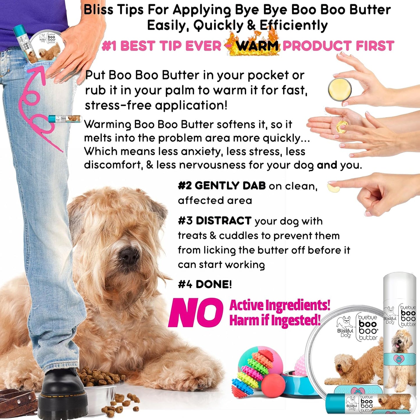 The Blissful Dog Soft Coated Wheaten Terrier Boo Boo Butter, 2 Ounce - Pet Explorer