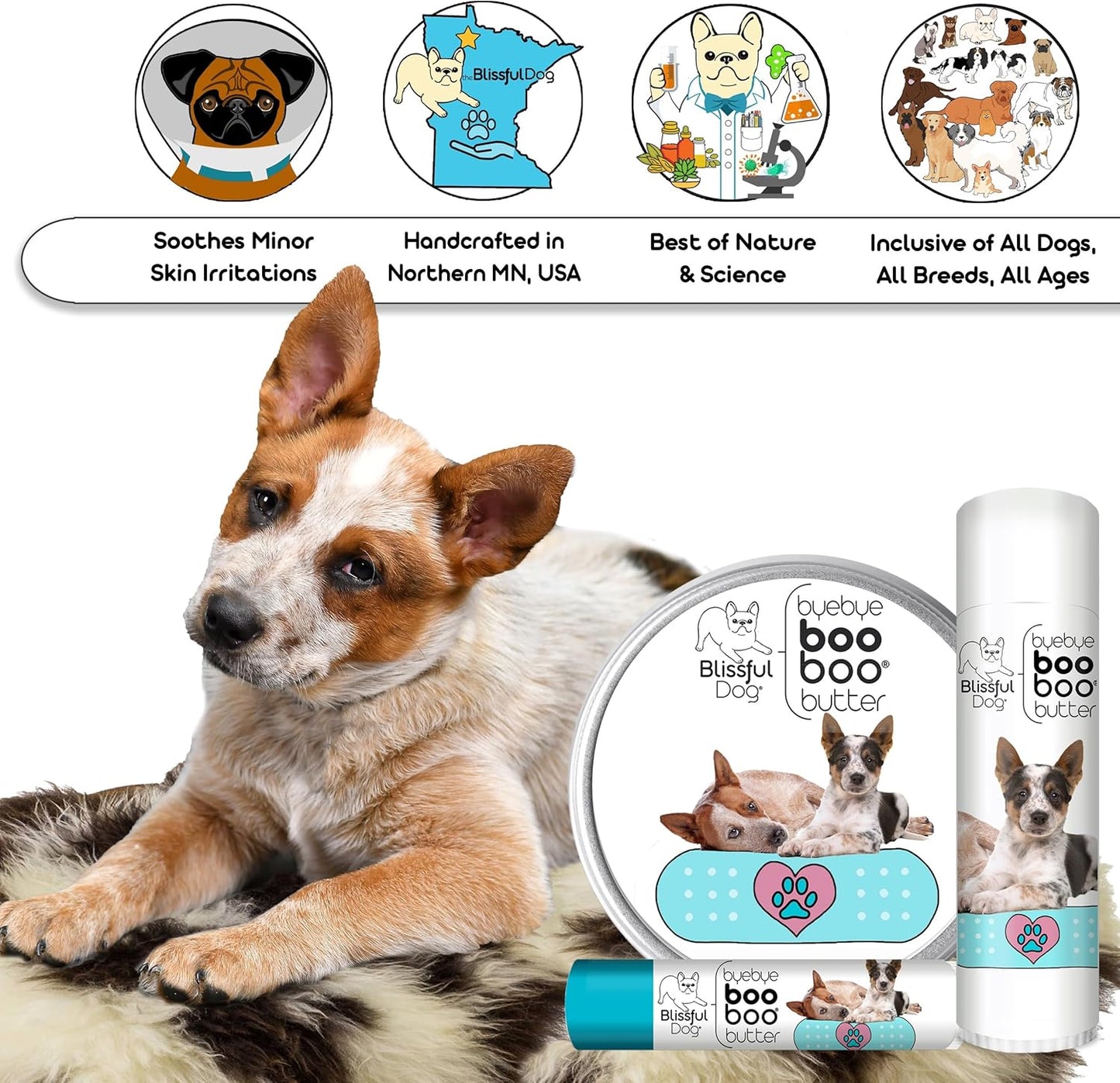 The Blissful Dog Blue Heeler Boo Butter, 1 oz - Pet Explorer