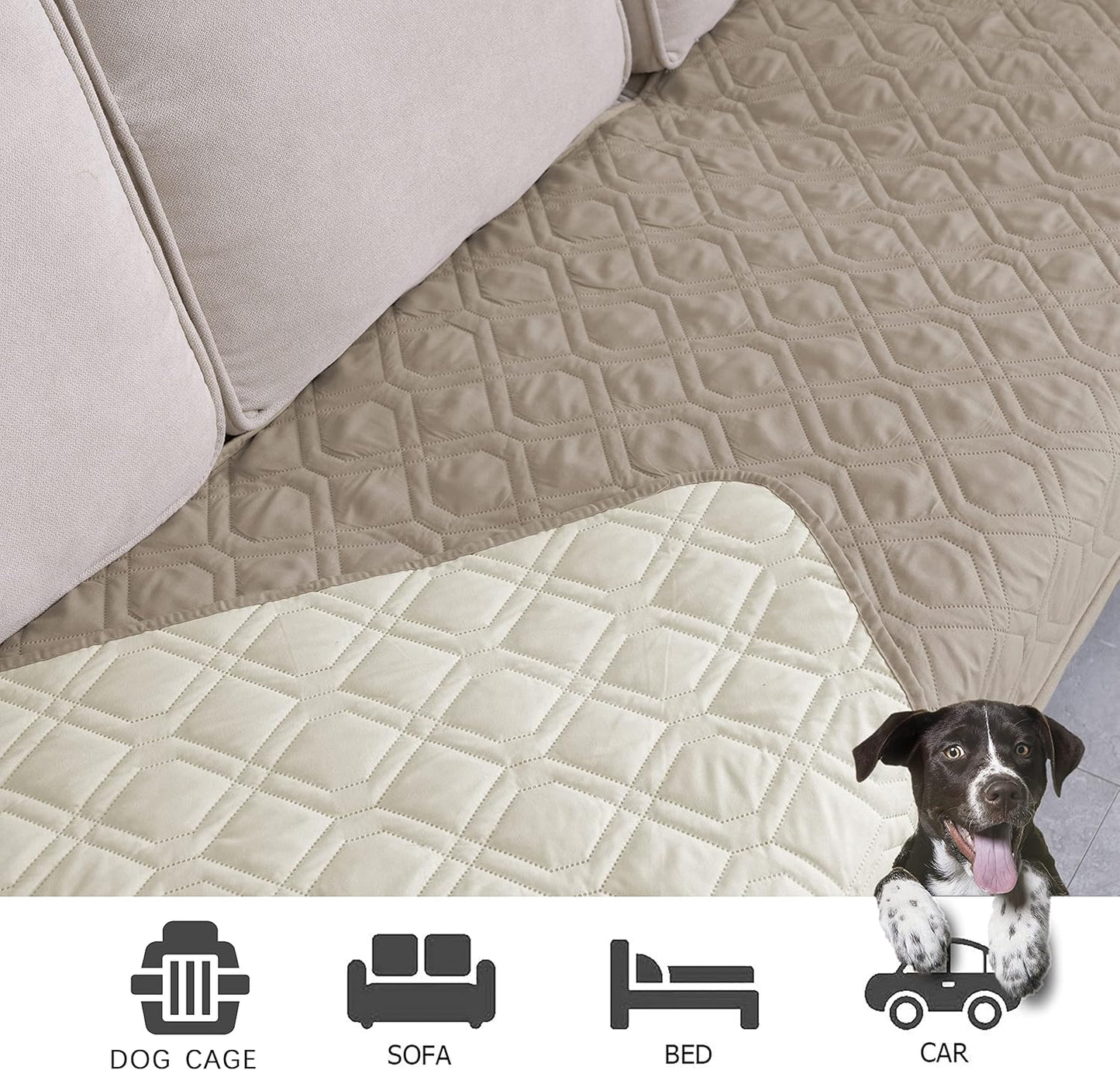 Ameritex Waterproof Dog Bed Cover Pet Blanket for Furniture Bed Couch Sofa Reversible - Pet Explorer