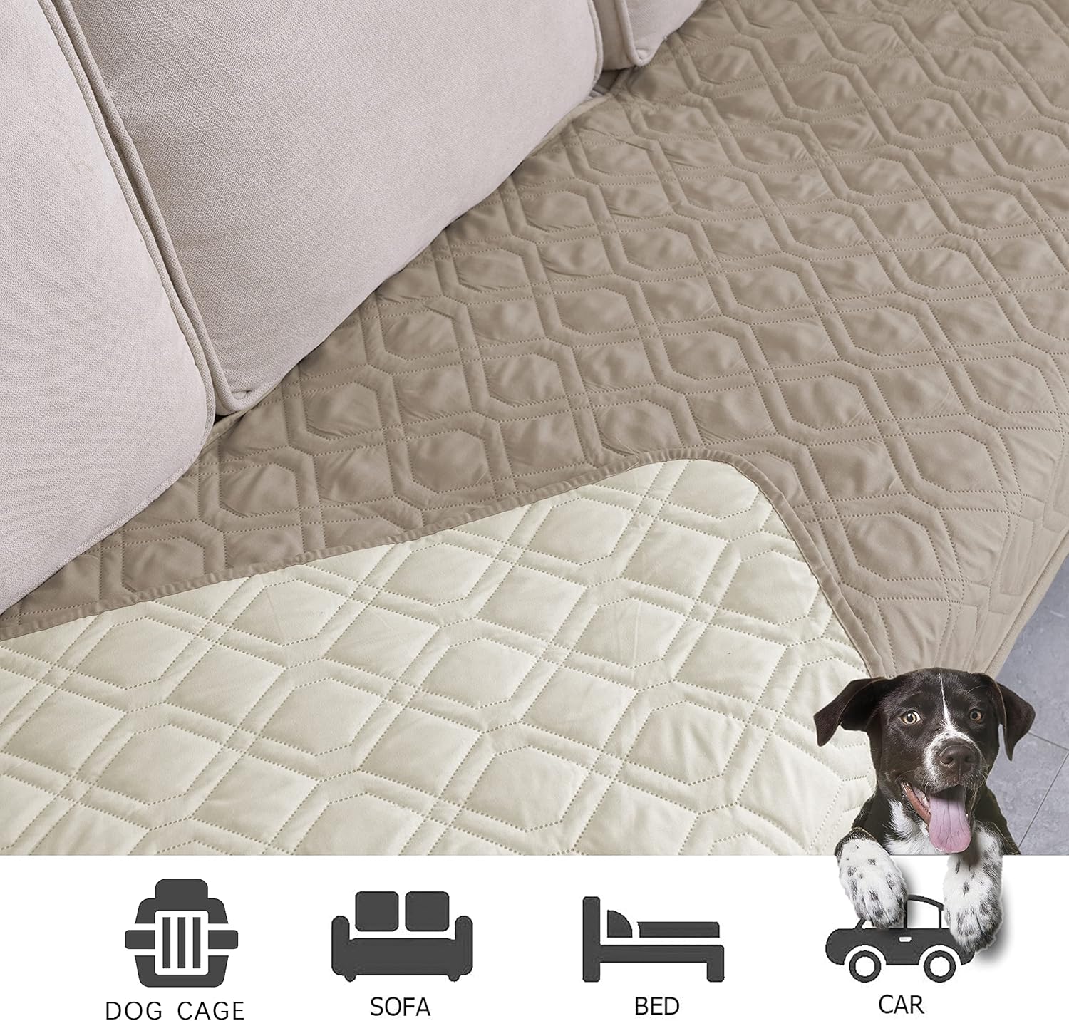 Ameritex Waterproof Dog Bed Cover Pet Blanket for Furniture Bed Couch Sofa Reversible - Pet Explorer