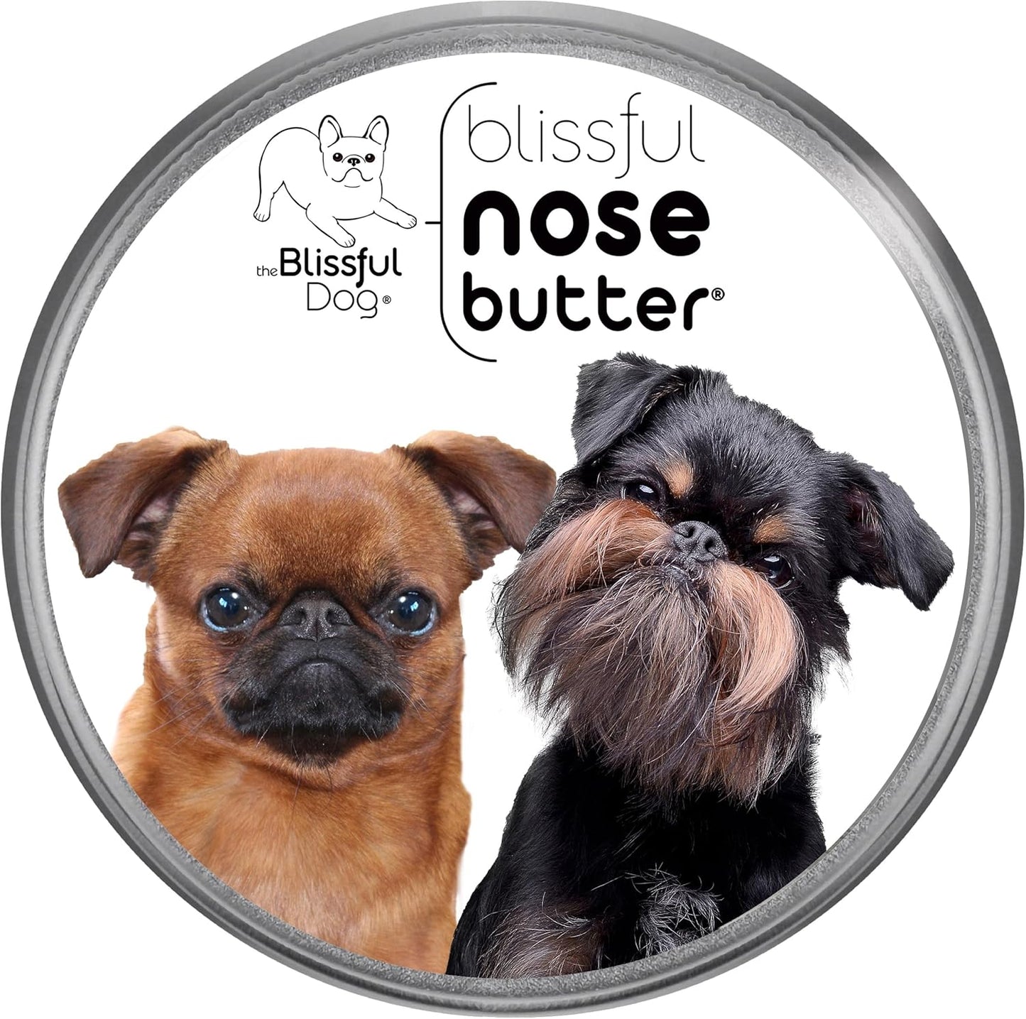 The Blissful Dog Brussels Griffon Nose Butter for Dry, Cracked Skin, Lick-Safe Dog Nose Balm with Moisturizing Shea Butter, Almond, Olive, and Essential Oils, Pet Supplies, Uncented, 1 oz. - Pet Explorer