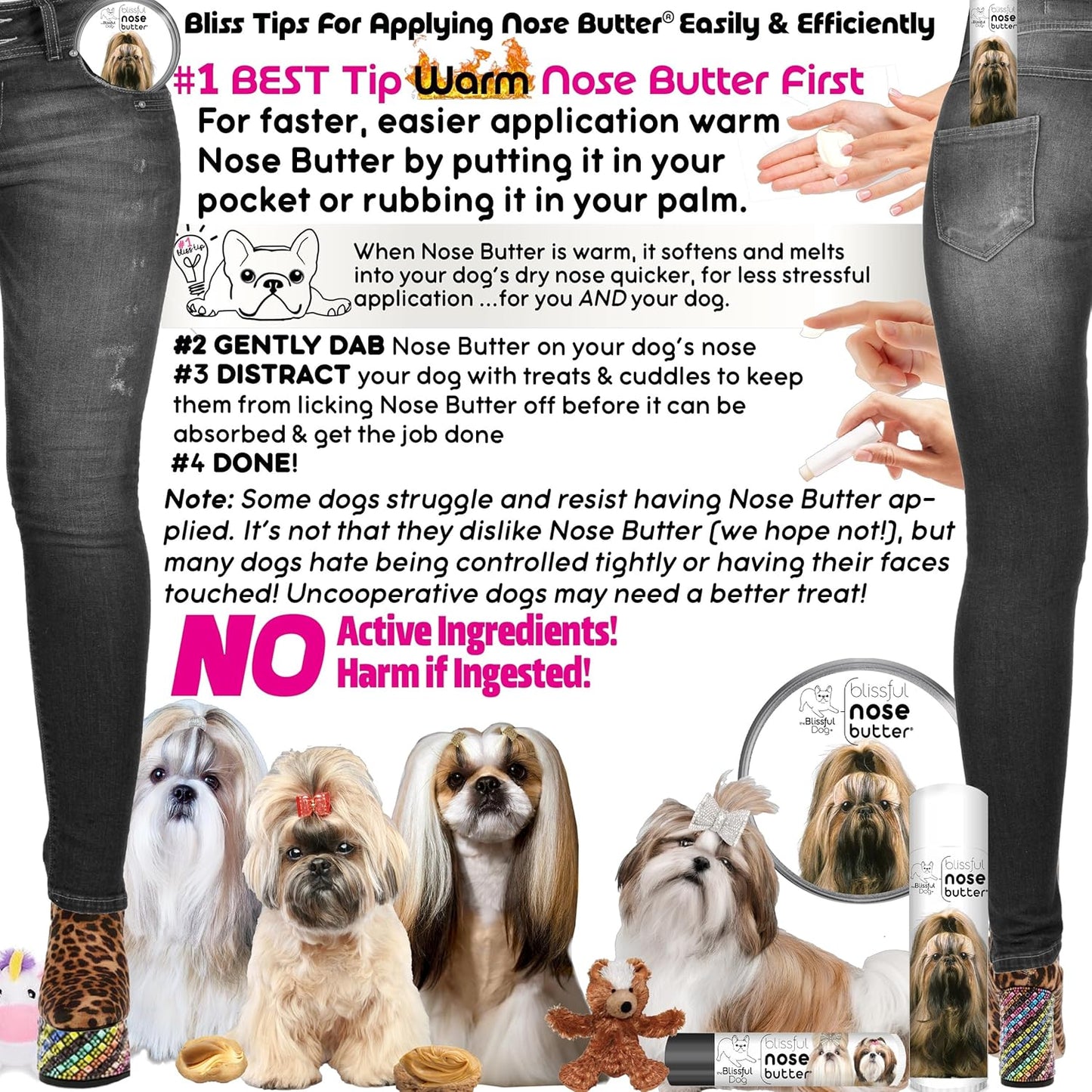 The Blissful Dog Shih Tzu Unscented Nose Butter, 0.50-Ounce - Pet Explorer
