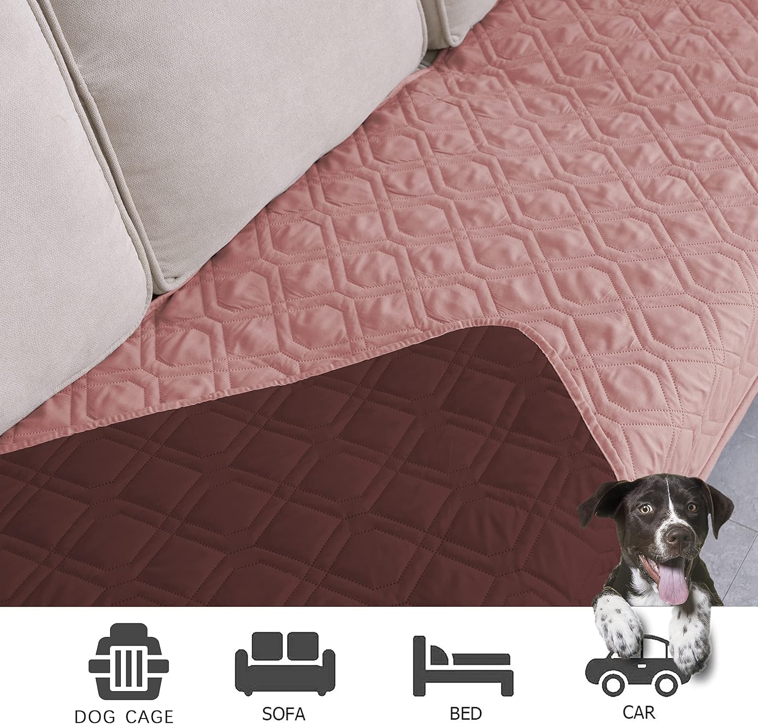 Ameritex Waterproof Dog Bed Cover Pet Blanket for Furniture Bed Couch Sofa Reversible - Pet Explorer