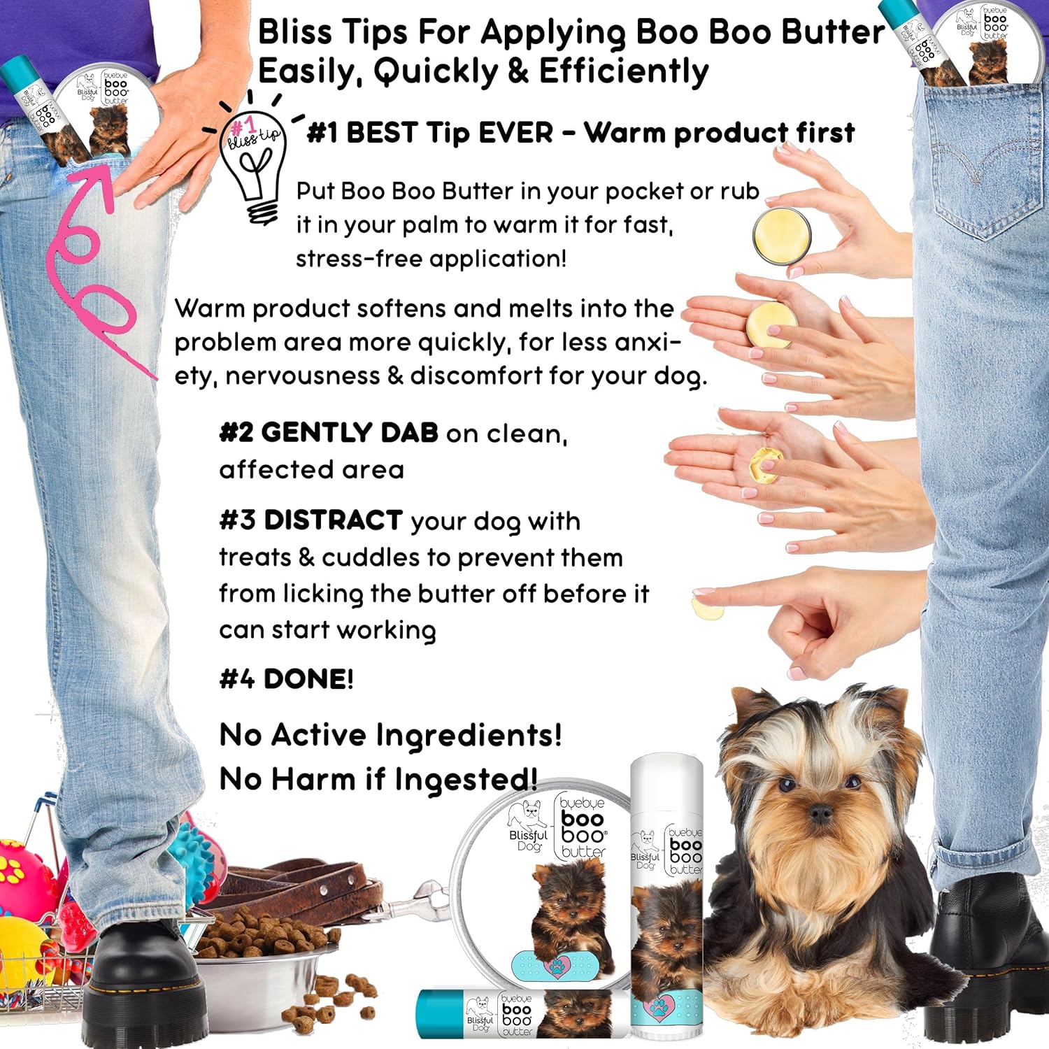The Blissful Dog Yorkshire Terrier Boo Boo Butter, 16 oz. - Pet Explorer