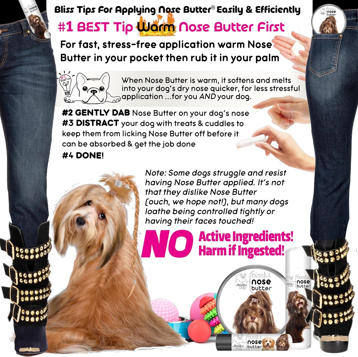 The Blissful Dog Havanese Unscented Nose Butter - Dog Nose Butter, 1 Ounce - Pet Explorer