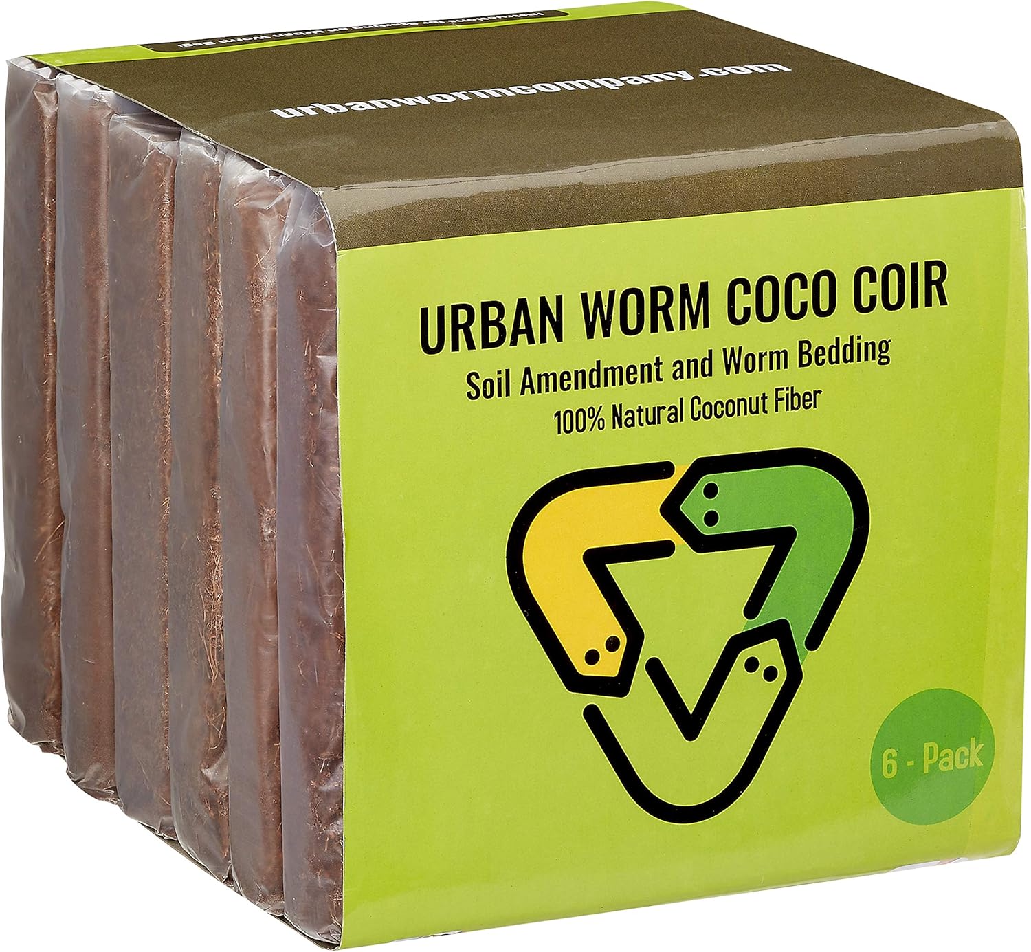 Urban Worm Coco Coir Soil Amendment and Bedding (6) - Pet Explorer