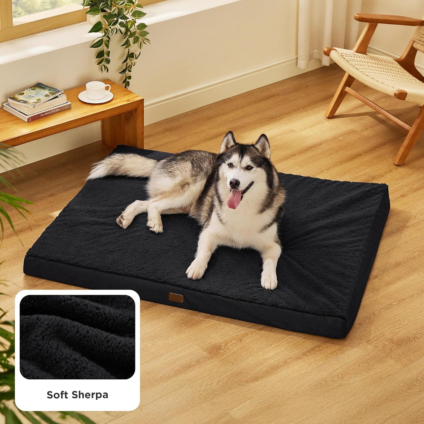 Bedsure XXL Dog Bed for Large Dogs - Orthopedic Flat Giant Pet Beds with Removable Washable Cover, Jumbo Egg Crate Foam Mat, Suitable for Pet Up to 150 lbs - Pet Explorer