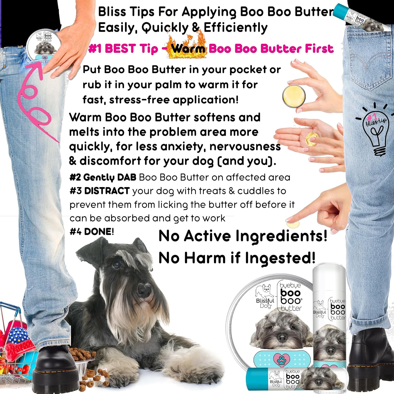 The Blissful Dog Schnauzer Boo Butter, 0.15 oz - Pet Explorer